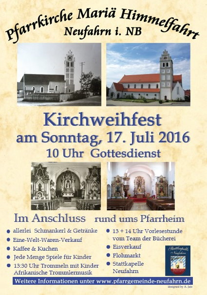 Kirchweihfest am 17.7.2016